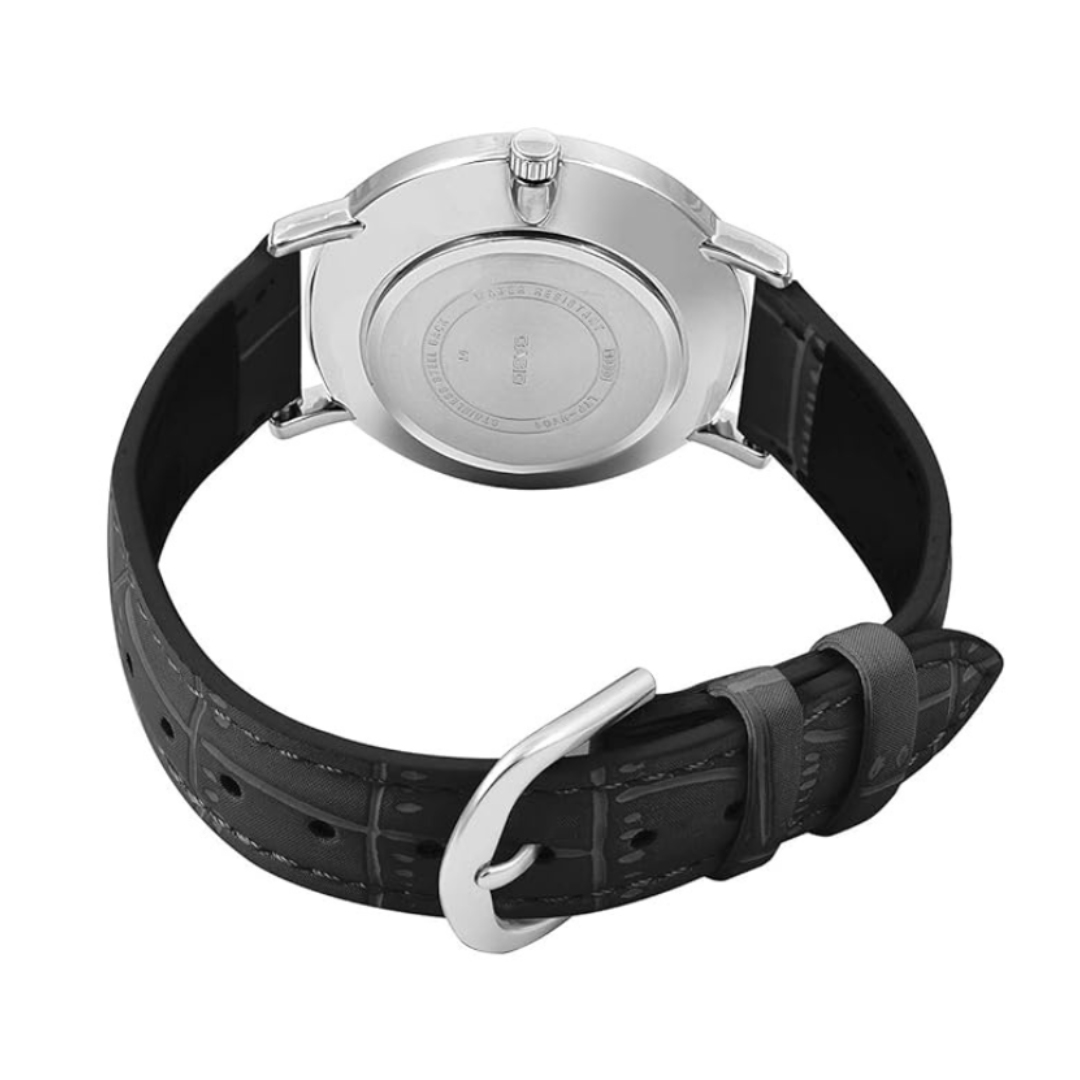 Casio LTP-VT01L-1BUDF A1626 | Enticer Women Quartz Black Dial Analog Leather Watch