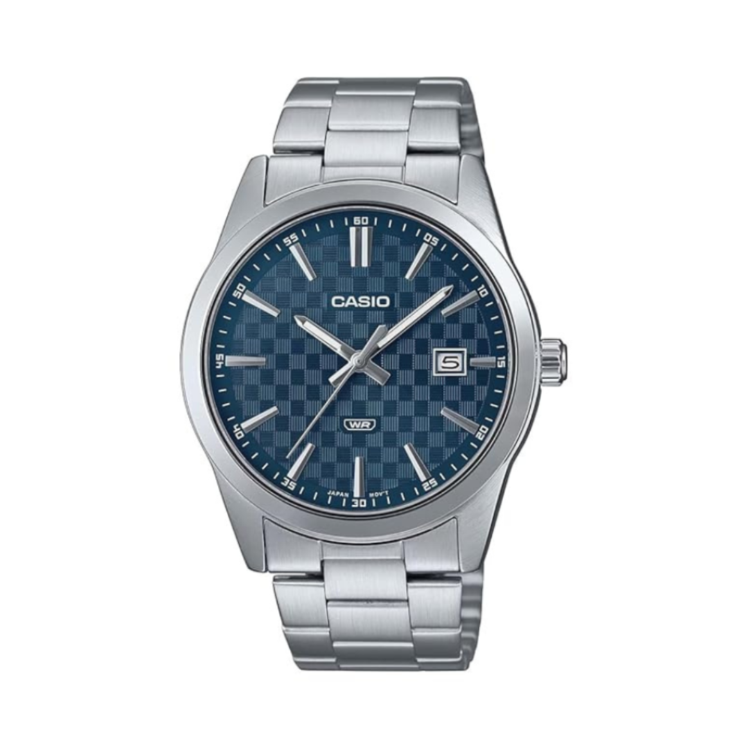 Casio MTP-VD03D-2A2UDF A2241 | Enticer Men Quartz Blue Dial Analog Stainless Steel Watch
