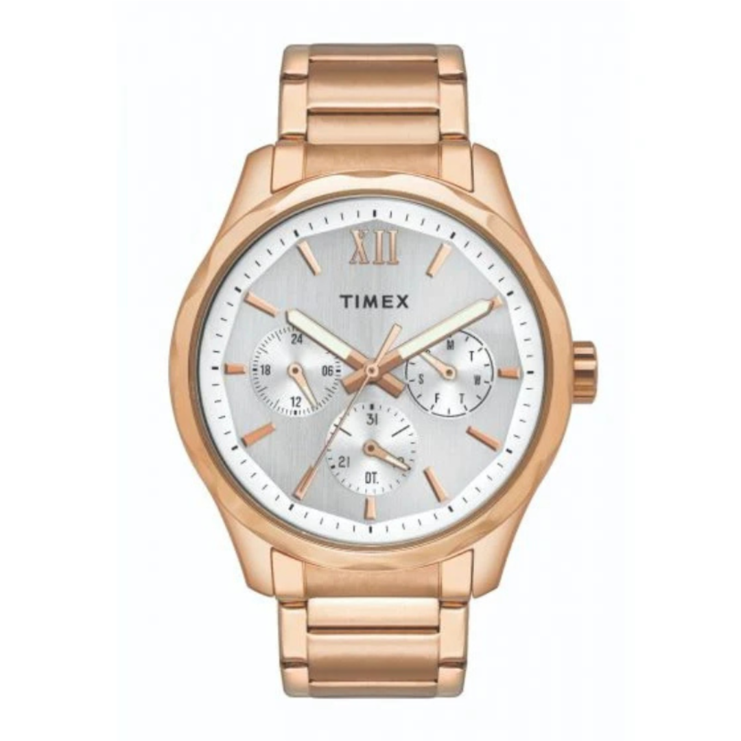 Timex TW0TG7605 | Timex Empera Men's Silver Dial Round Case Multifunction Function Watch