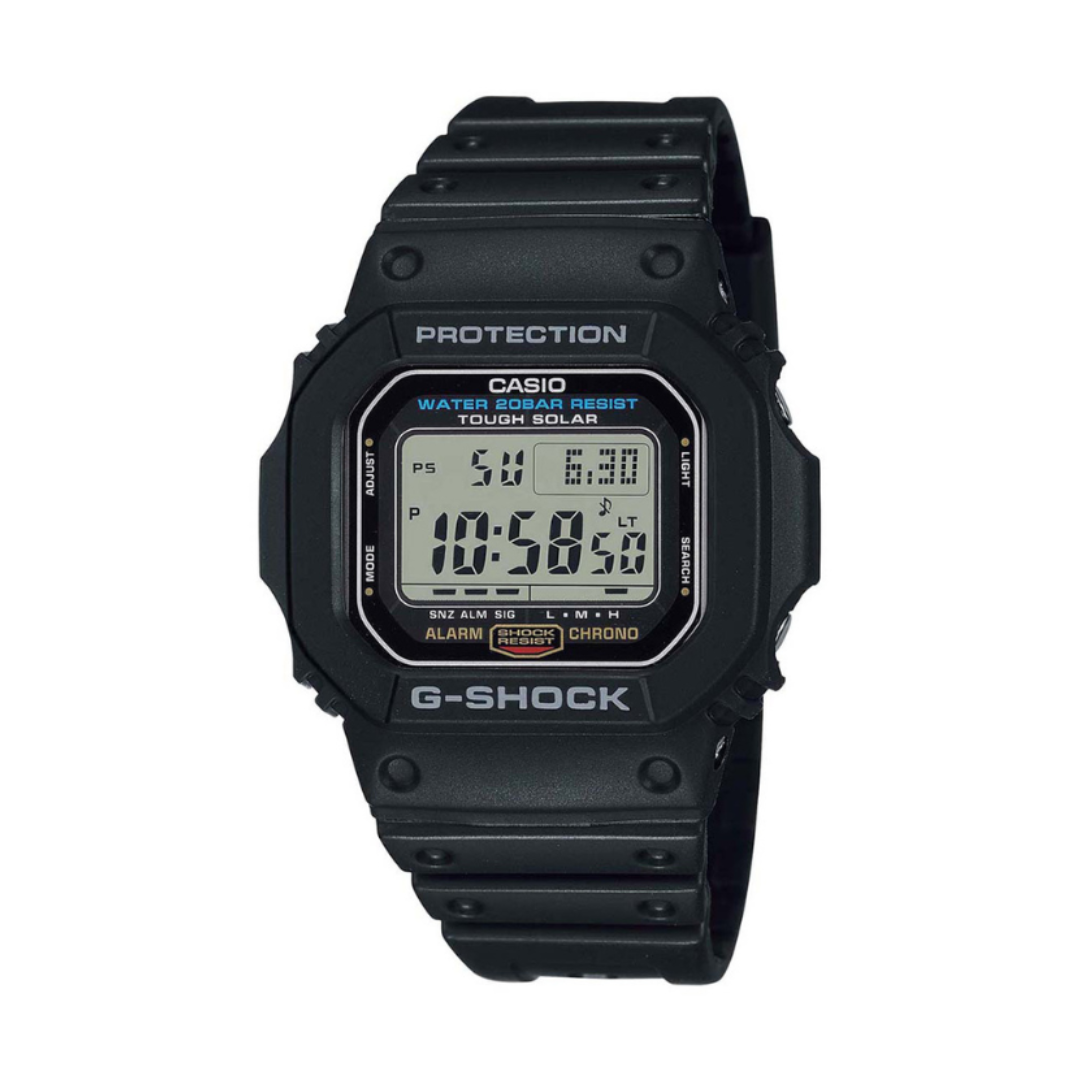 Casio G-5600UE-1 G1166 | G-Shock Men Solar Black Dial Digital Resin Watch