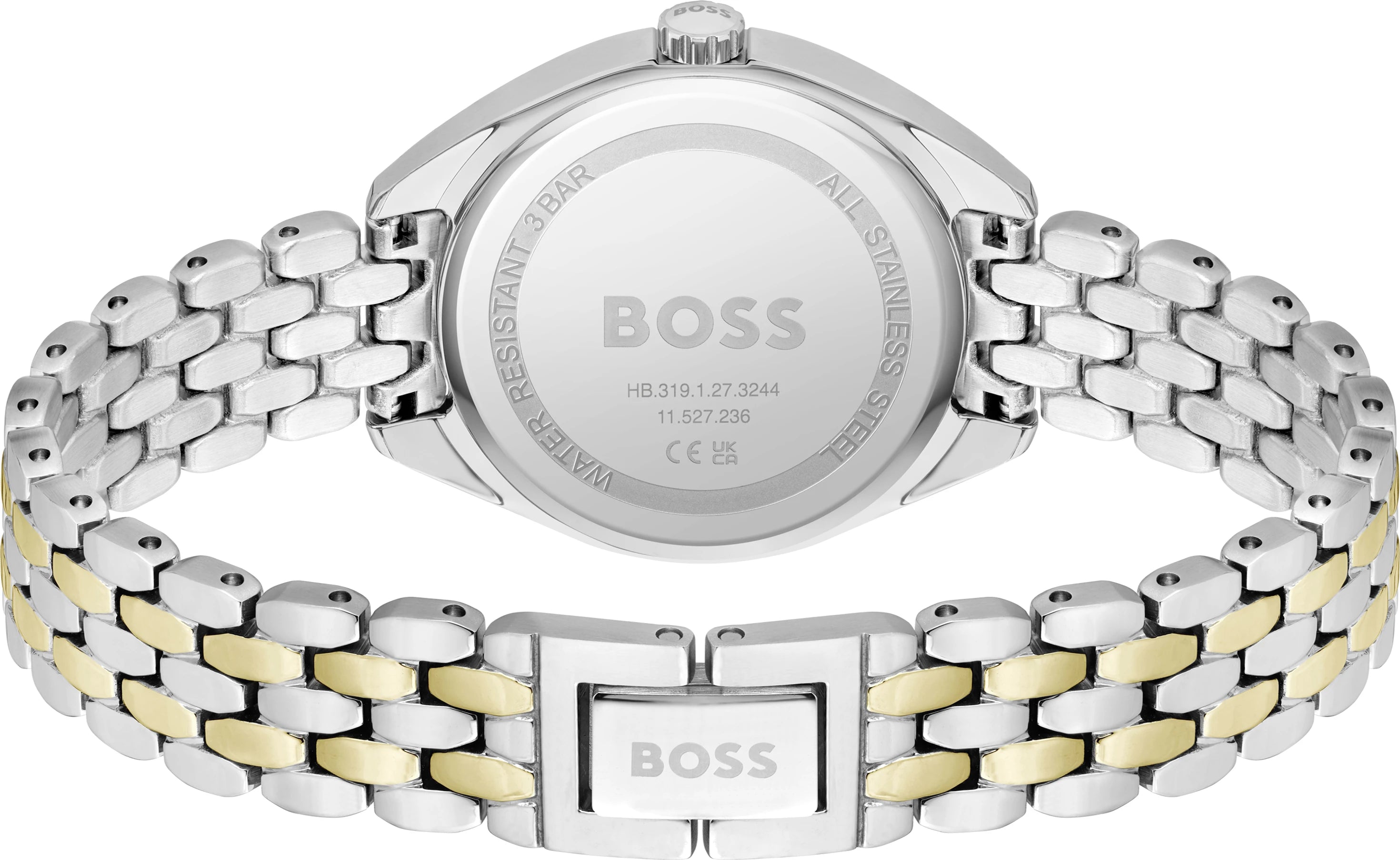 Boss 1502724 | Mae Women Quartz Silver Dial Analog Stainless Steel Watch.