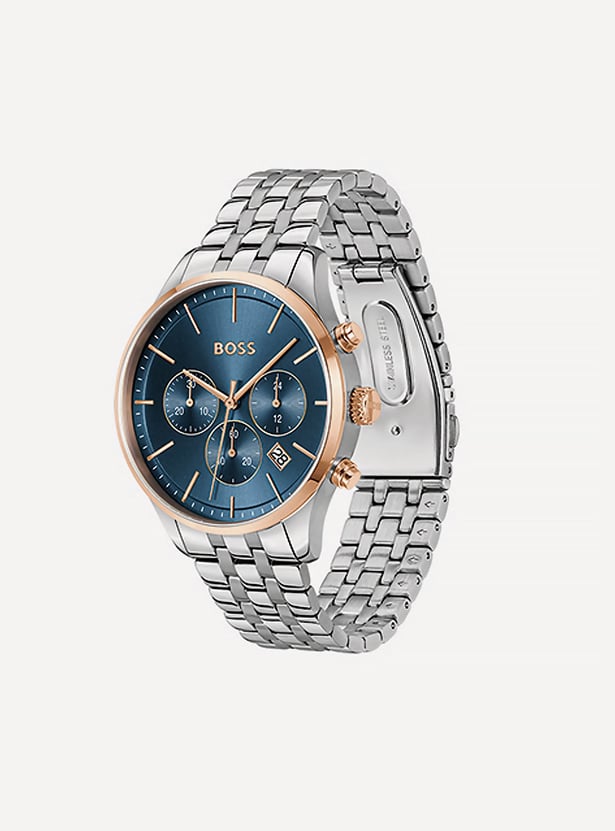 Boss 1514158 | Avery Men Quartz Blue Dial Chronograph Stainless Steel Watch.