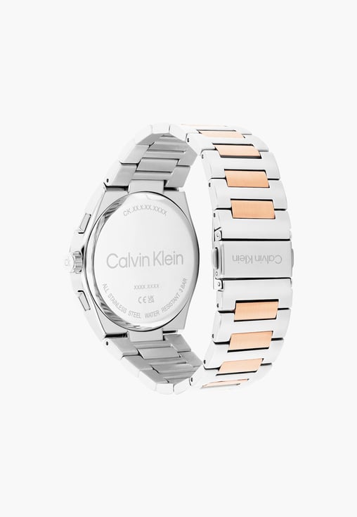 Calvin Klein 25200536 | Distinguish Men Quartz Grey Dial Multi-Function Stainless Steel Watch