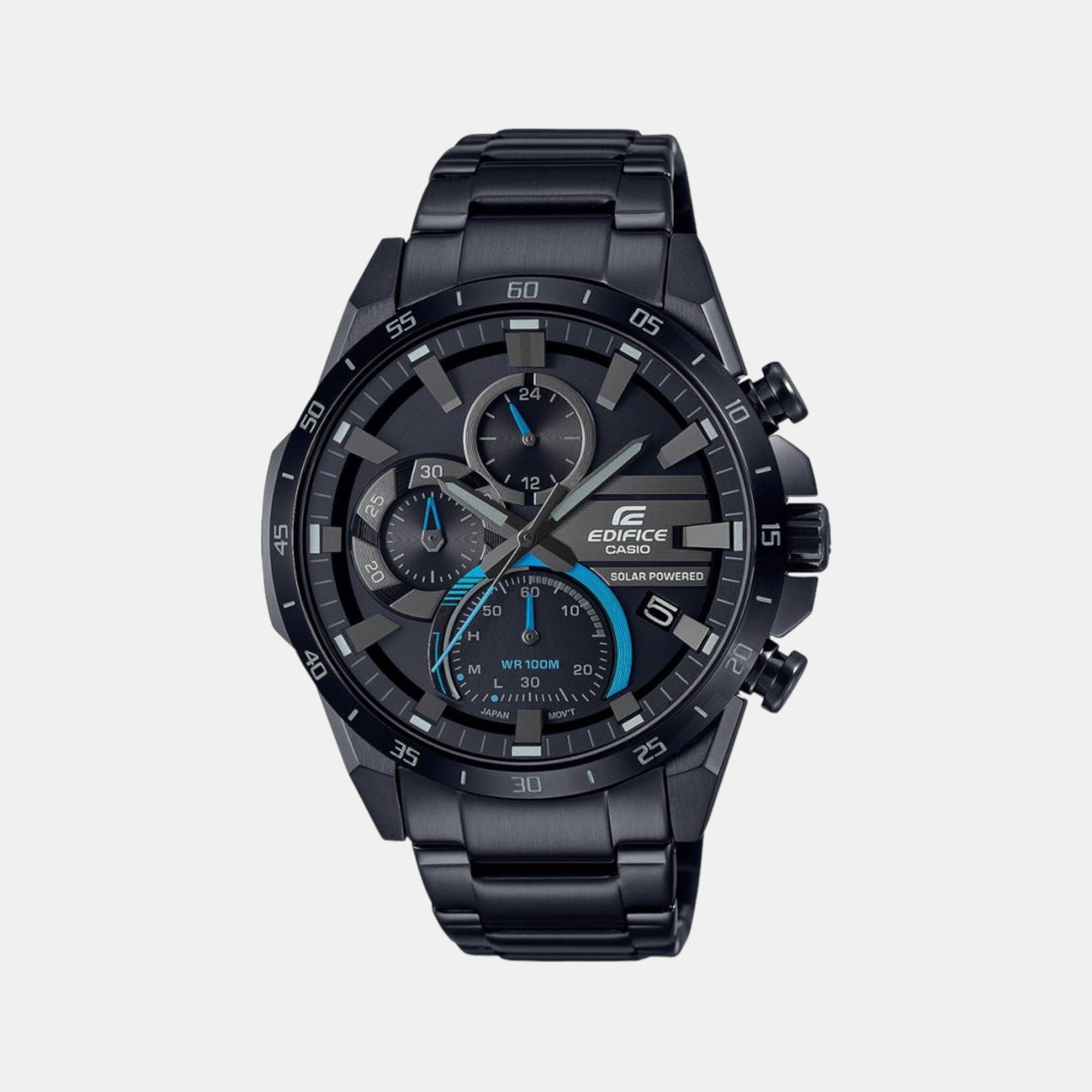 G-Shock Men Quartz Black Dial Chronograph Stainless Steel Watch ED568