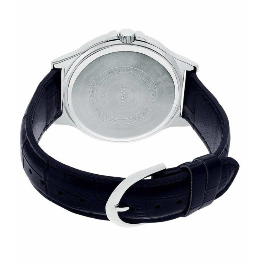 Casio LTP-V300L-1AUDF A1149 | Enticer Women Quartz Black Dial Chronograph Leather Watch