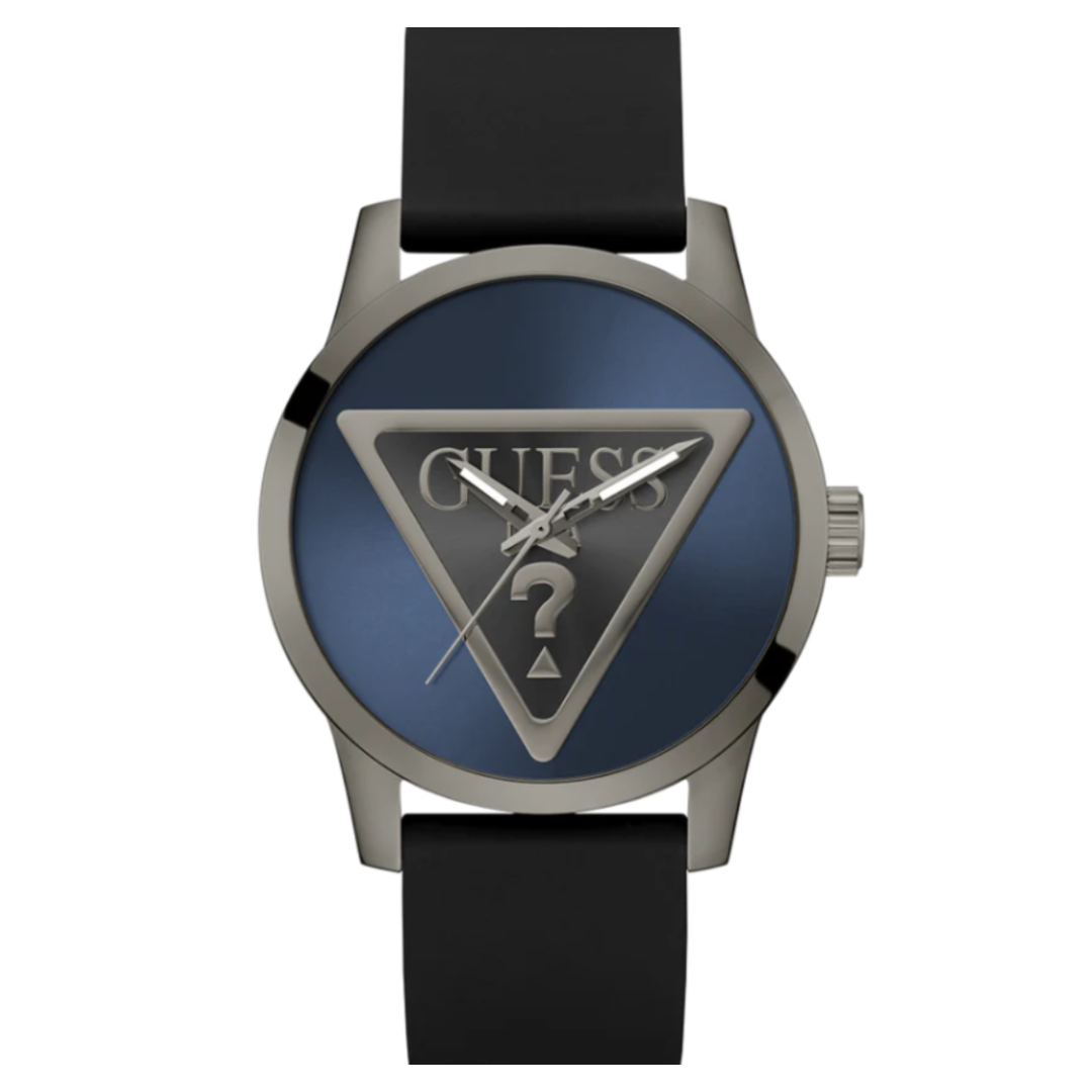 Guess GW0781G5 | Badge Men Quartz Blue Dial Analog Leather Watch.