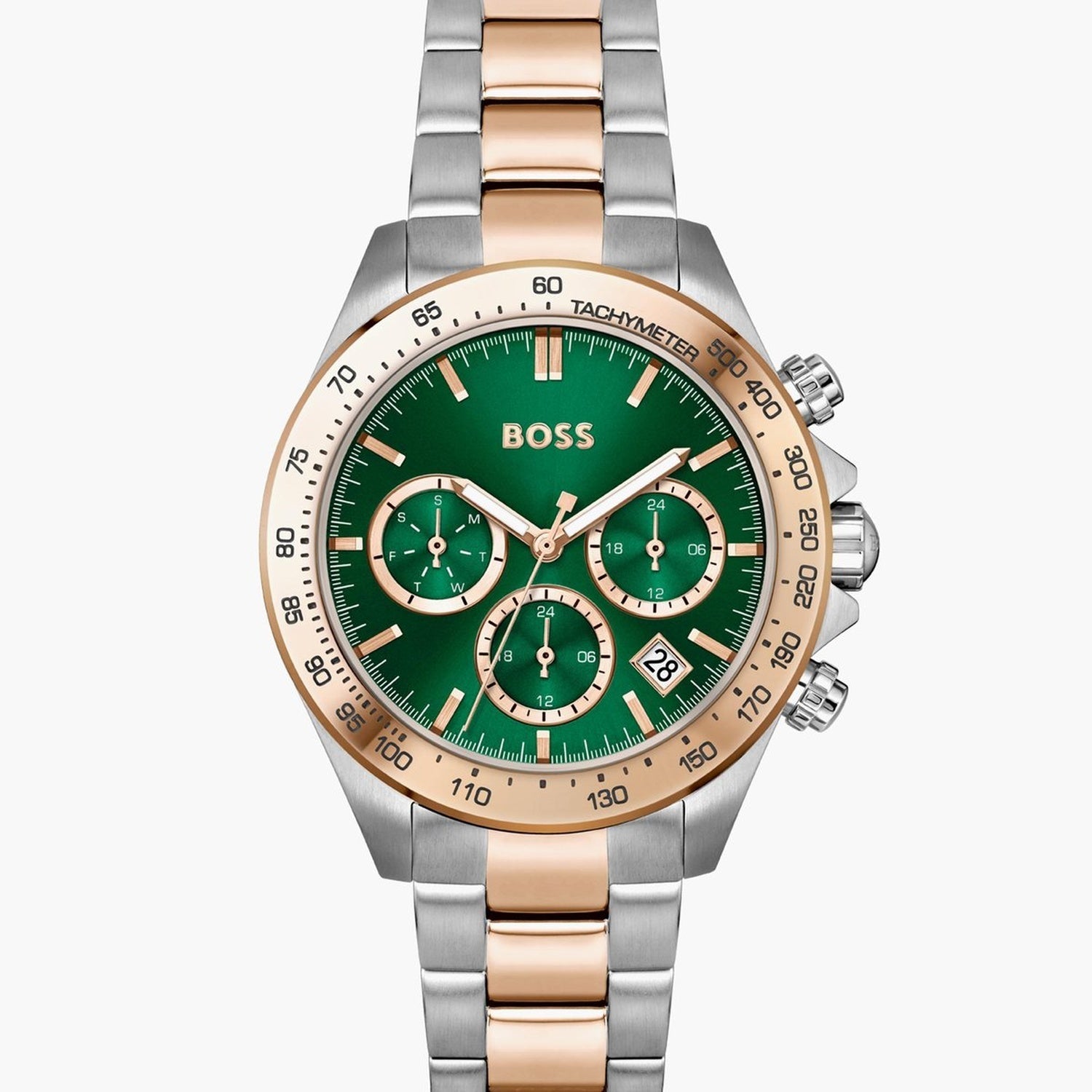 Boss Novia - Le Women Quartz Green Dial Chronograph Stainless Steel Watch 1502762