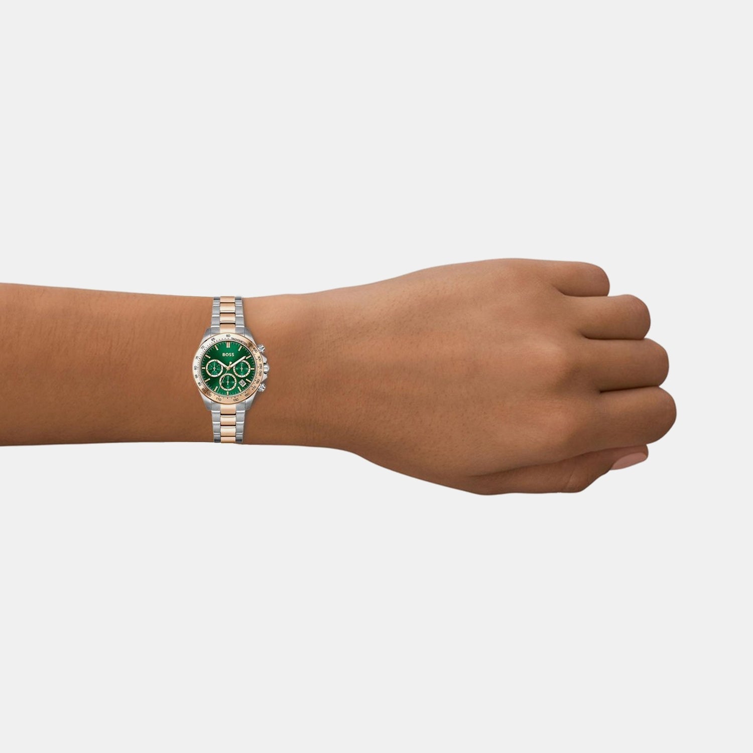 Boss Novia - Le Women Quartz Green Dial Chronograph Stainless Steel Watch 1502762