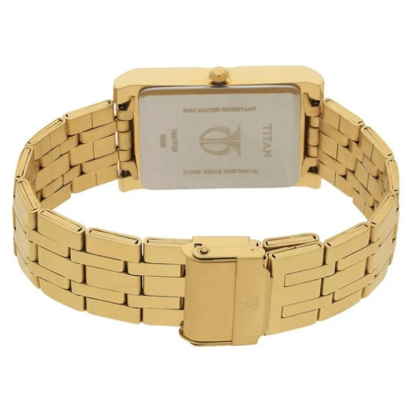 Titan 1641YM01 | Titan Quartz Analog with Day and Date Silver Dial Stainless Steel Strap Watch for Men