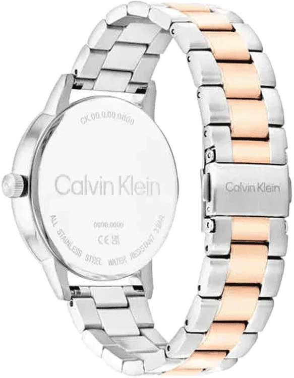 Calvin Klein 25200479 | Linked Bracelet Men Quartz Black Dial Analog Stainless Steel Watch