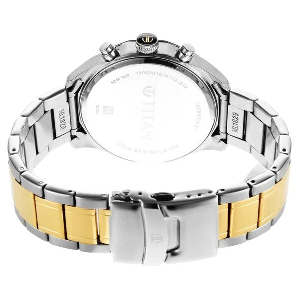 Titan 1829BM01 | Titan Regalia Opulent Multifunction Silver Dial Silver Stainless Steel Strap Watch For Men