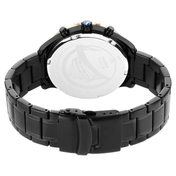 Titan 1873KM01 | Titan Maritime Anthracite Dial Quartz Multifunction Stainless Steel Strap watch for Men