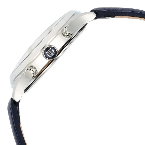 Titan 1874SL02 | Titan Sapphire Multifunction Quartz Analog with Day and Date Blue Dial Leather Strap Watch for Men