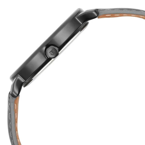 Titan 1884NL01 | Titan Workwear Quartz Analog Anthracite Dial Leather Strap Watch for Men