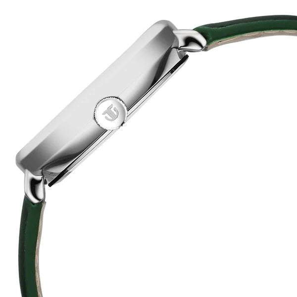 Titan 1885SL04 | Titan Neo Curve Quartz Analog with Date Green Dial Leather Strap Watch For Men