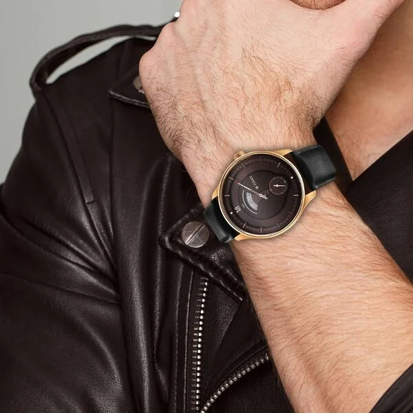 Titan 1890WL01 | Titan Quartet Brown Dial Analog Leather Strap watch for Men