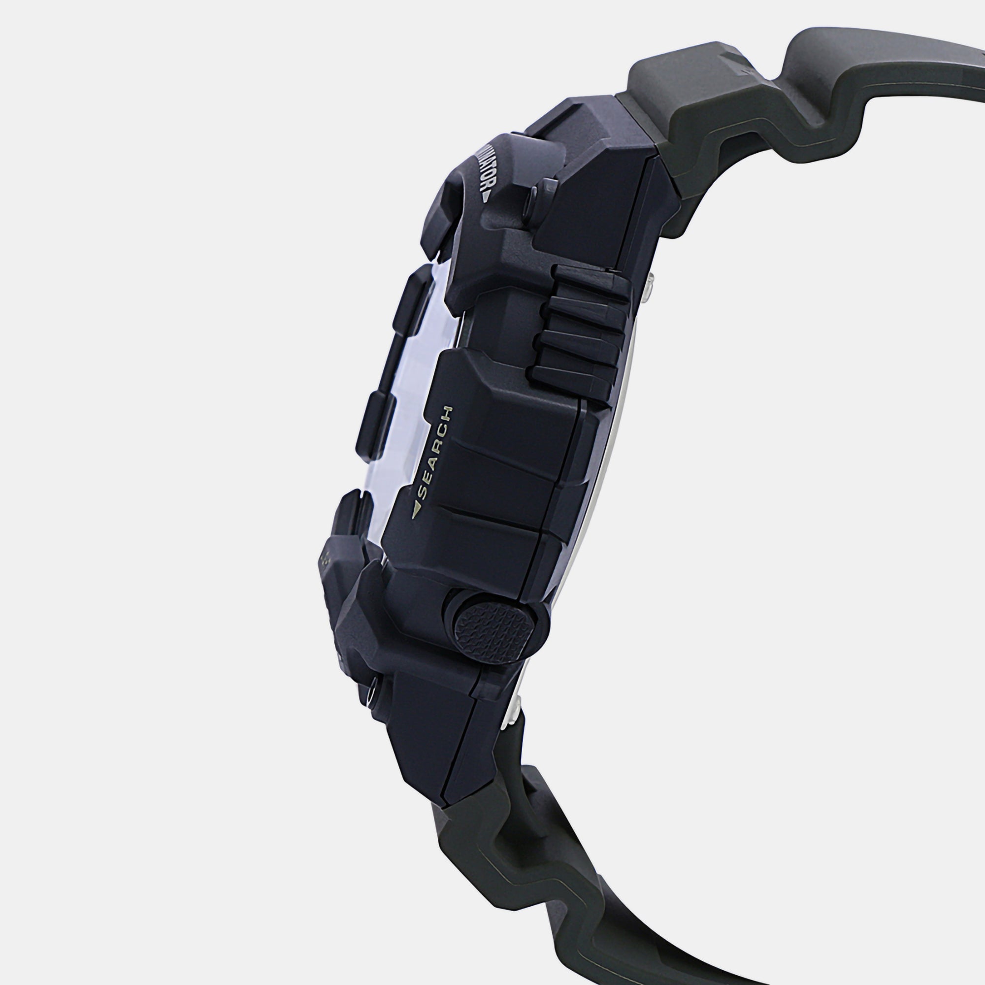 Youth Men Quartz Black Dial Analog-Digital Resin Watch D155