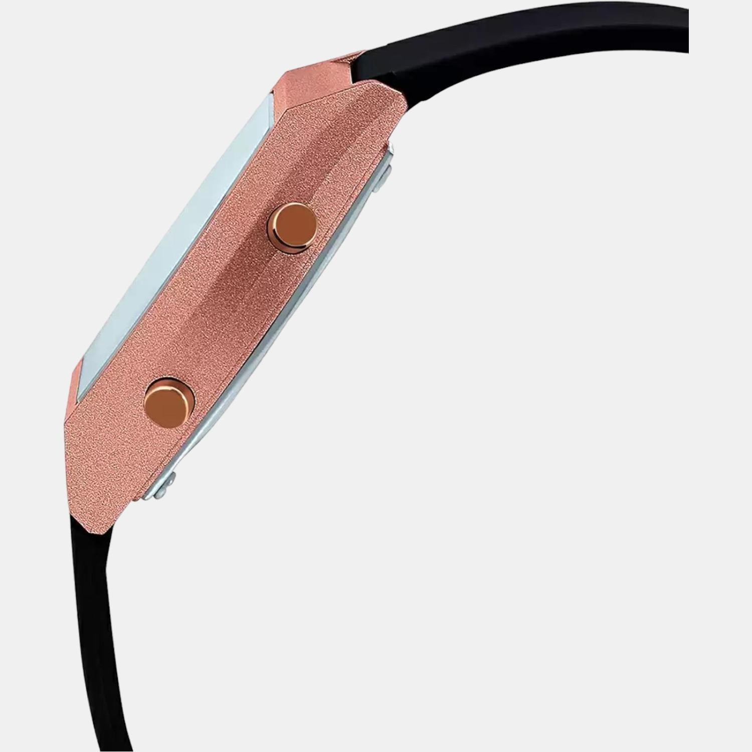 Vintage Unisex Quartz Rose Gold Dial Digital Resin Watch D214