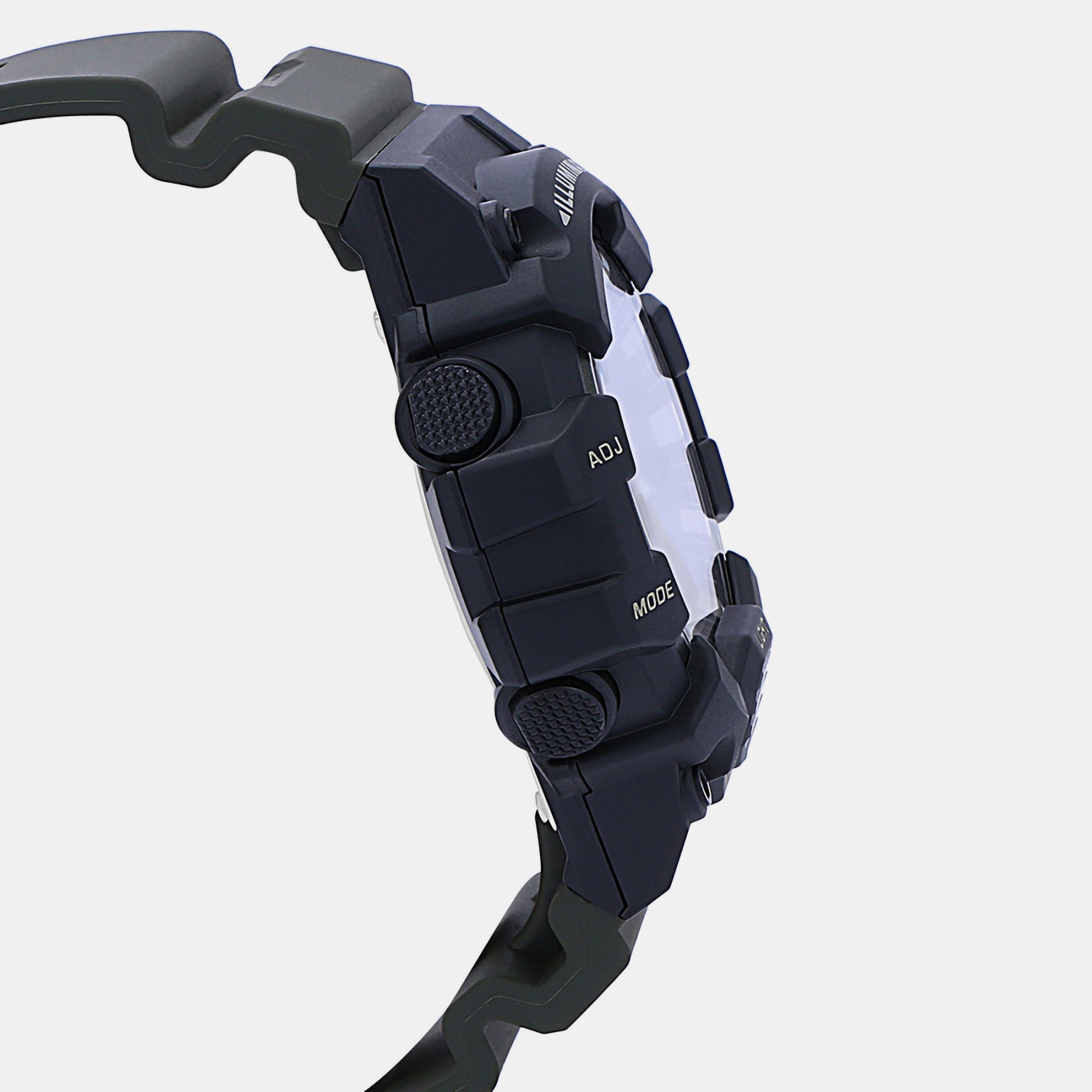 Youth Men Quartz Black Dial Analog-Digital Resin Watch D155