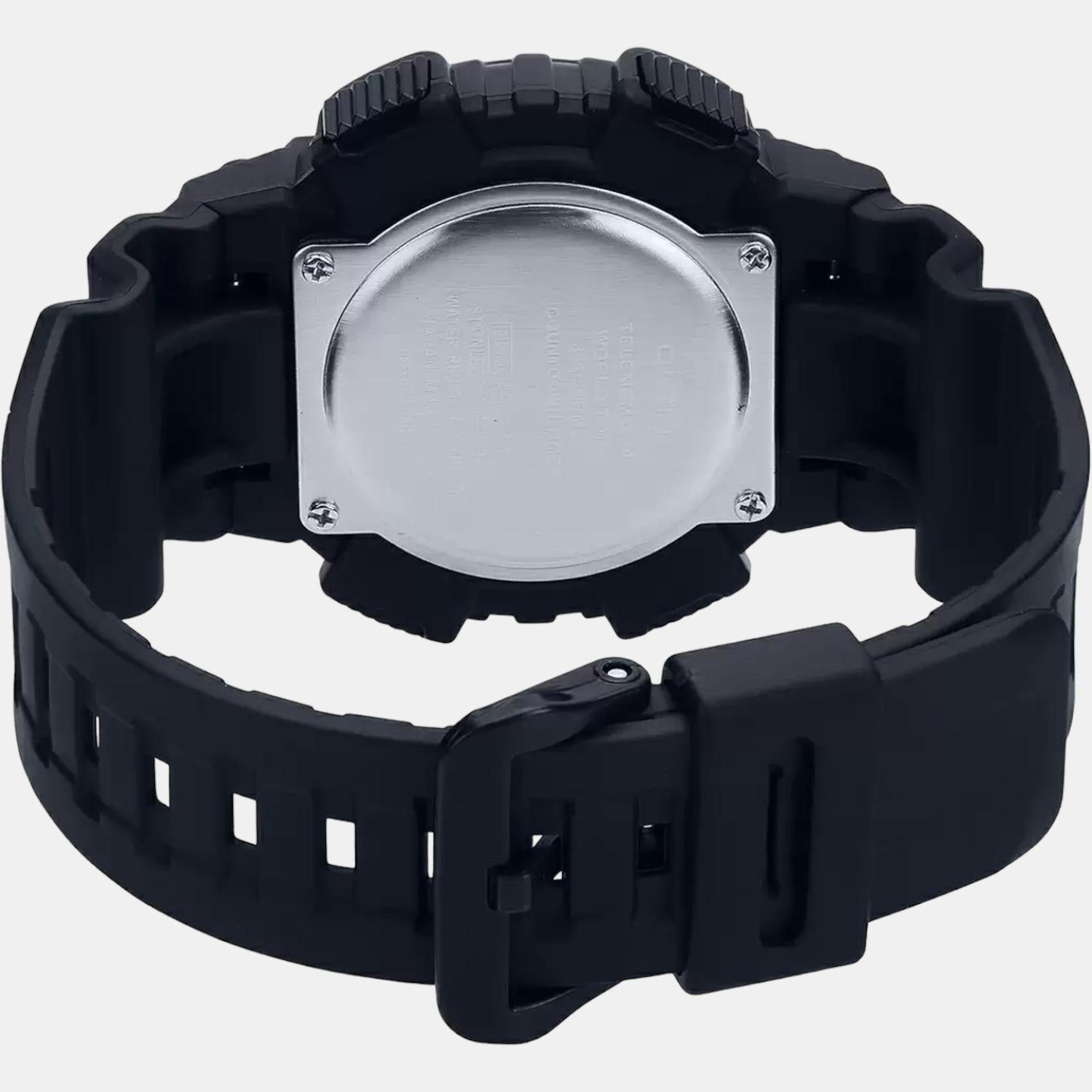 Youth Men Quartz Rose Gold Dial Analog-Digital Silicone Watch AD222