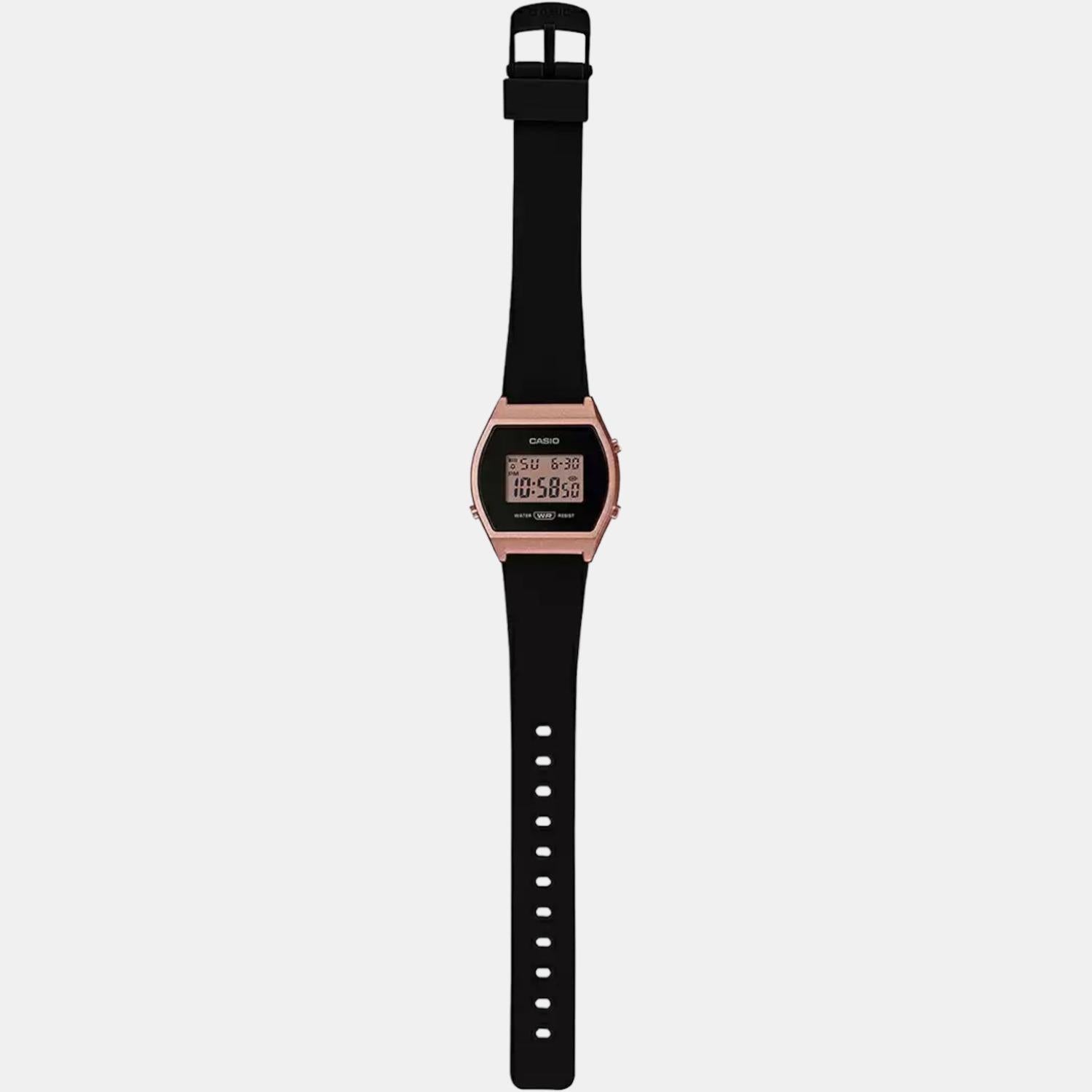 Vintage Unisex Quartz Rose Gold Dial Digital Resin Watch D214