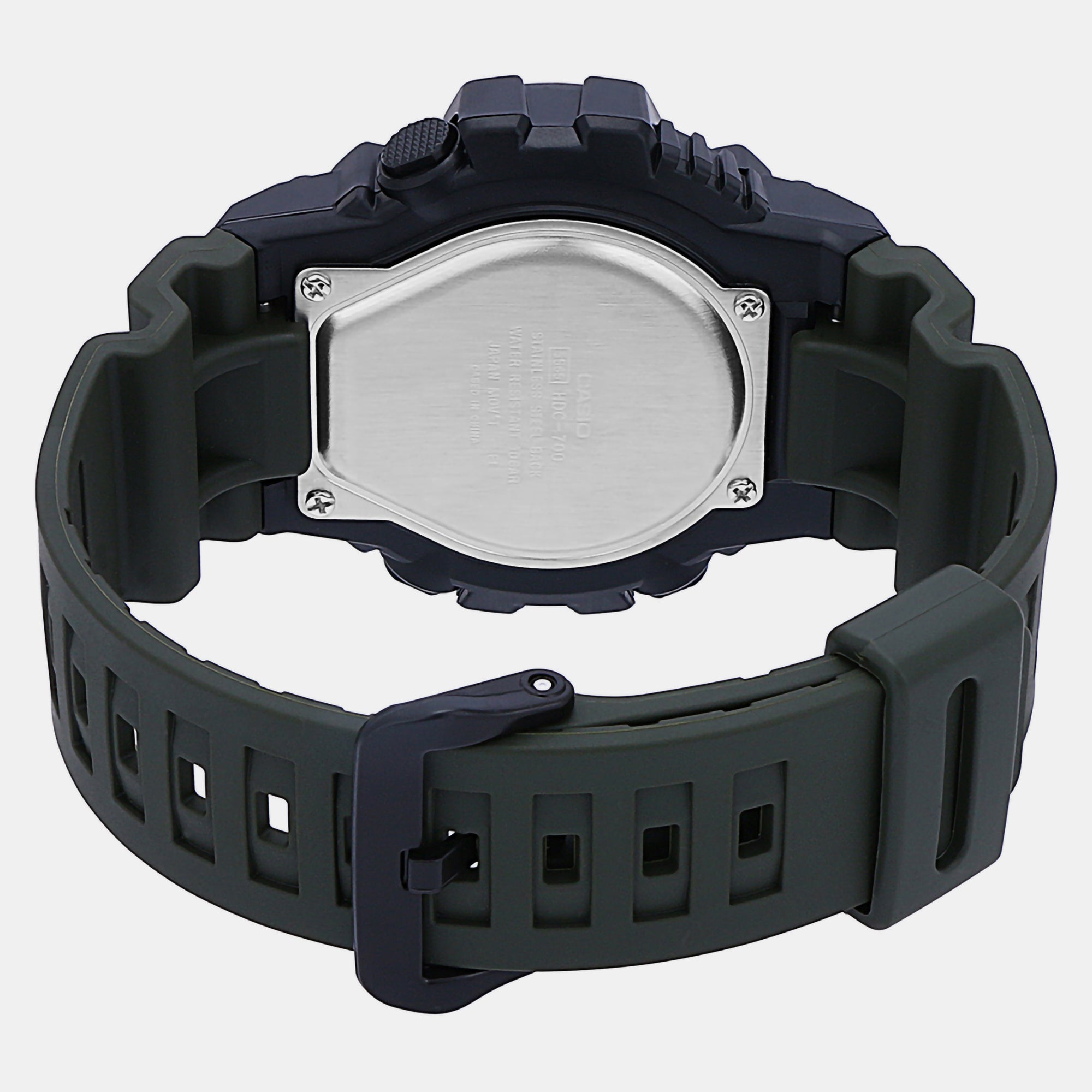 Youth Men Quartz Black Dial Analog-Digital Resin Watch D155