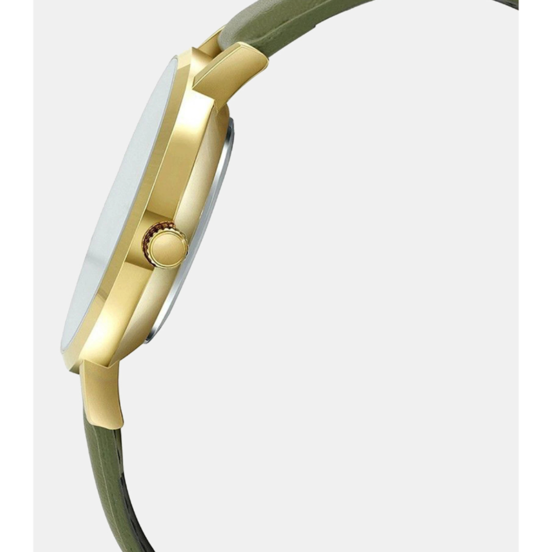 Casio MTP-VT01GL-3BUDF A1782 | Enticer Men Quartz Green Dial Analog Leather Watch