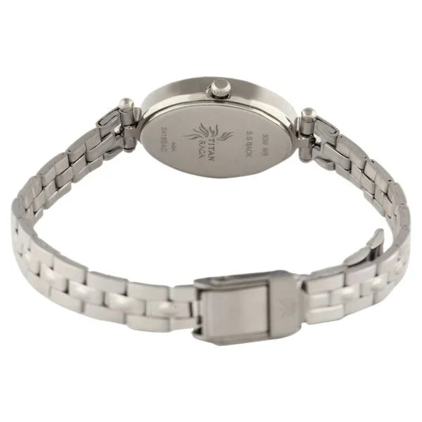 Titan 2418SM01 | Titan Karishma Blue Dial Analog Metal Strap Watch for Women