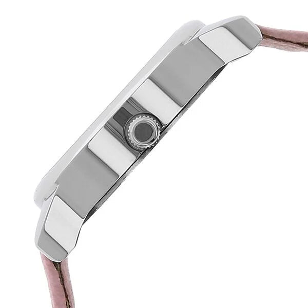 Titan 2481SL01 | Titan Quartz Analog Silver Dial Pink Leather Strap Watch For Women