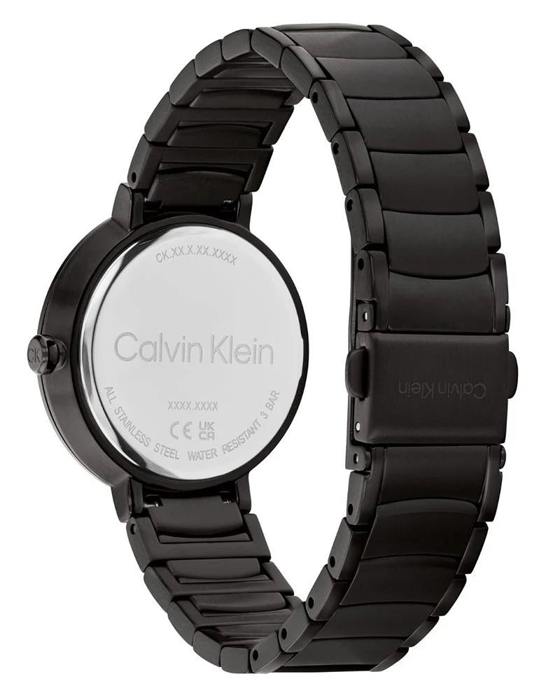Calvin Klein 25100021 | Sentiment Women Quartz Black Dial Analog Stainless Steel Watch