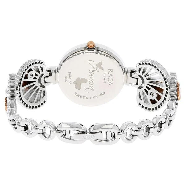 Titan 2567KM01 | Titan Raga Aurora Mother of Pearl Dial Women Watch With Metal Strap