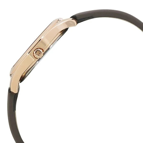 Titan 2596WL03 | Titan Workwear Anthracite Dial Women Watch With Leather Strap