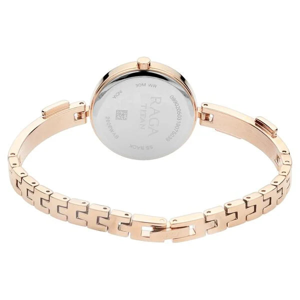 Titan 2606WM04 | Titan Raga Viva Mother of Pearl Dial Women Watch With Metal Strap