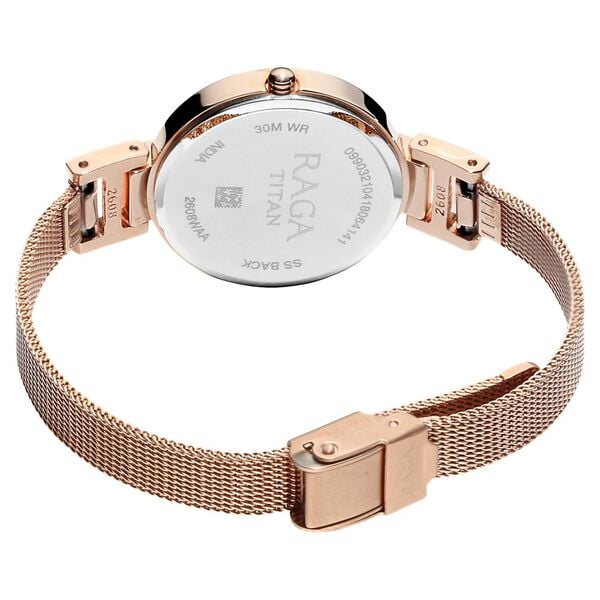 Titan 2608WM02 | Titan Raga Viva Anthracite Dial Women Watch With Metal Strap