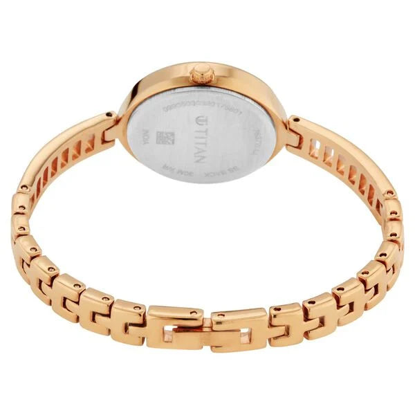 Titan 2637WM01 | Titan Quartz Analog Silver Dial Metal Strap Watch for Women