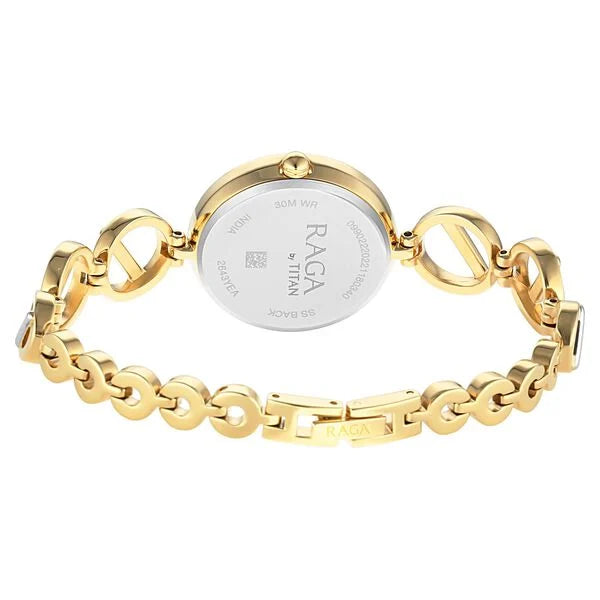 Titan 2643BM01 | Titan Raga Viva Silver Dial Women Watch With Metal Strap
