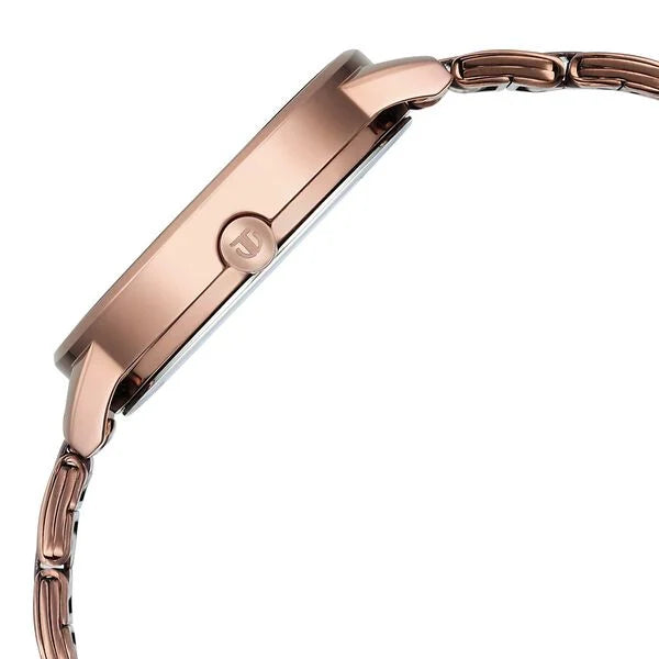 Titan 2648QM02 | Titan Razzle Dazzle Quartz Analog Pink Dial Brown Stainless Steel Strap Watch For Women