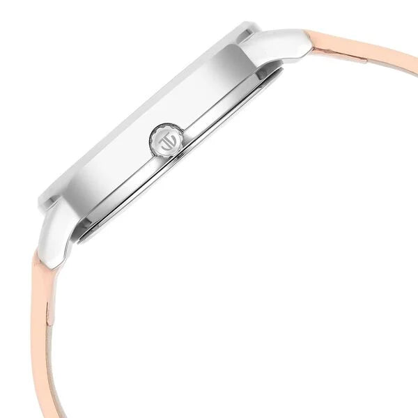 Titan 2648SL07 | Titan Neo Pink Dial Analog Leather Strap Watch for Women