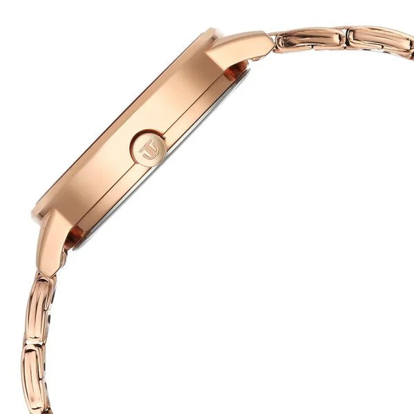 Titan 2648WM08 | Titan Razzle Dazzle Quartz Analog with Day and Date Pink Dial Rose Gold Stainless Steel Strap Watch For Women