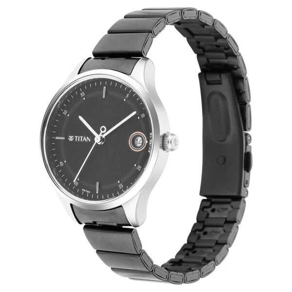 Titan 2649KM01 | Titan Workwear Silver Dial Women Watch With Stainless Steel Strap