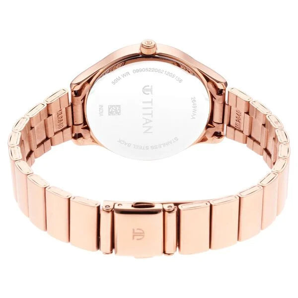 Titan 2649WM01 | Titan Workwear Silver Dial Women Watch With Stainless Steel Strap