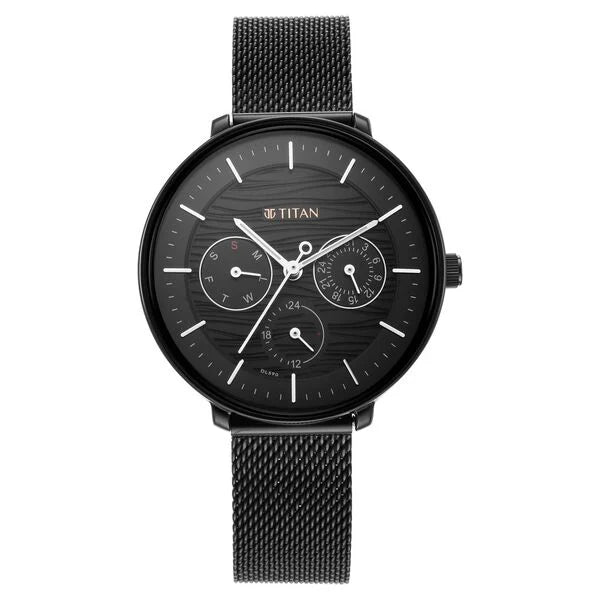 Titan 2651NM02 | Titan Women's Svelte Green: Multi-Function Watch with Stainless Steel