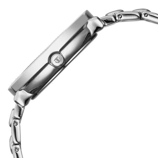 Titan 2651SM09 | Titan Workwear Quartz Analog Maroon Dial Silver Colour Metal Strap Watch For Women