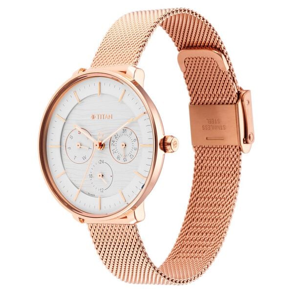 Titan 2651WM02 | Titan Womens's Svelte Silver: Multi-Function Watch Metal Strap