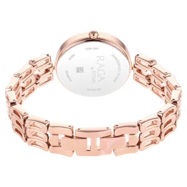Titan 2659WM01 | Titan Raga Chic Mother Of Pearl Dial Women Watch With Metal Strap