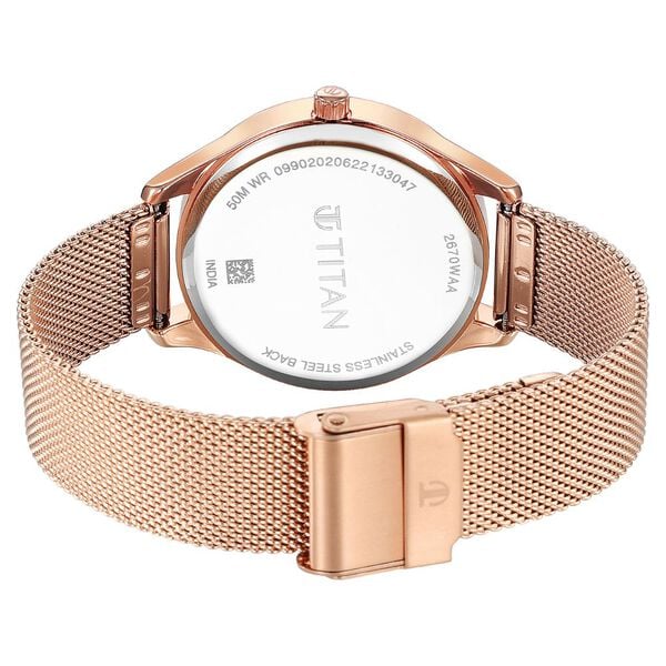 Titan 2670WM07 | Titan Neo Workdays Silver Dial Quartz Multifunction Stainless Steel Strap watch for Women