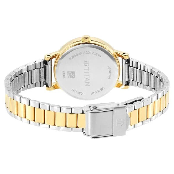 Titan 2678BM01 | Titan Karishma Grey Dial Analog Stainless Steel Strap watch for Women