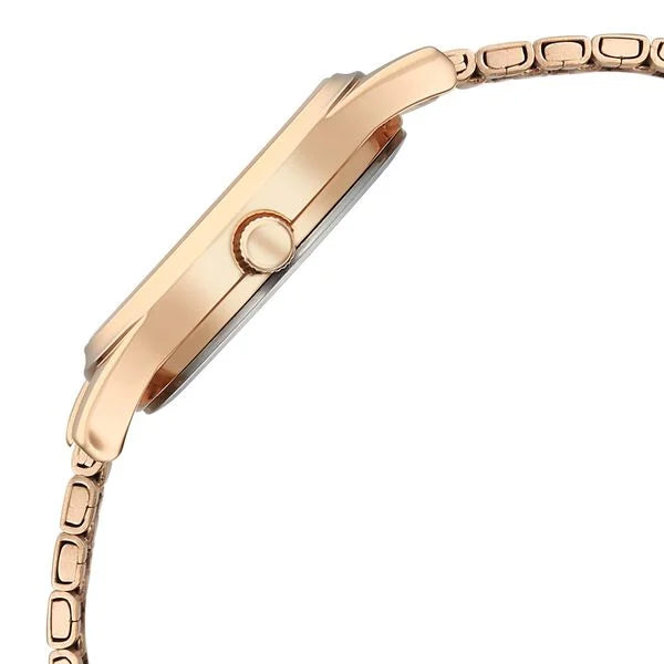 Titan 2679WM02 | Titan Karishma Quartz Analog Off White Dial Rose Gold Stainless Steel Strap Watch For Women