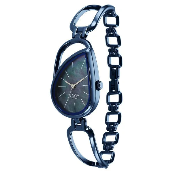 Titan 2688QM02 | Titan Raga Chic Quartz Analog Blue Dial Blue Metal Strap Watch for Women