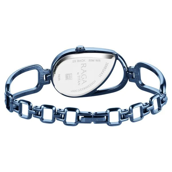 Titan 2688QM02 | Titan Raga Chic Quartz Analog Blue Dial Blue Metal Strap Watch for Women